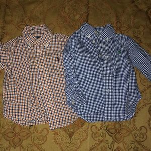 Ralph Lauren 12m baby long sleeve shirts